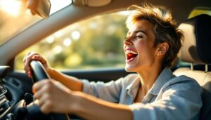 Wer beim Autofahren laut mitsingt, hat laut Studie eine überdurchschnittliche Stressresistenz