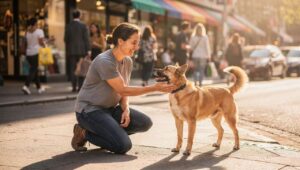 Wer Hunde auf der Straße begrüßt, zeigt laut Verhaltenspsychologie diese sozialen Stärken